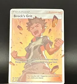 Pokemon Brock's Grit (Full Art) Team Up #172 Ultra Rare Holofoil English - Image 5