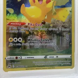 2023 POKEMON SWORD & SHIELD CROWN ZENITH #GG30 FULL ART/PIKACHU -PSA 10 GEM MINT - Image 3