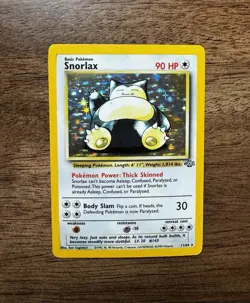 Pokemon TCG Snorlax 11/64-Ultra Rare Holo Jungle Set 1999 WOTC - Image 2