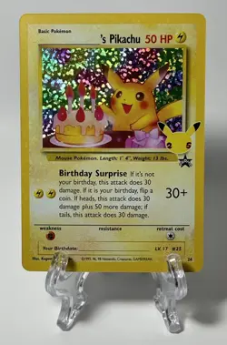 ___'s Pikachu Birthday Celebrations Classic Collection NM Holofoil Pokemon - Image 1