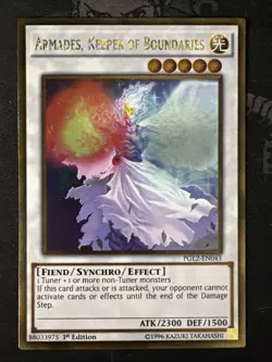 Armades, Keeper of Boundaries PGL2-EN043 1st Edition Gold Rare VLP - Image 2