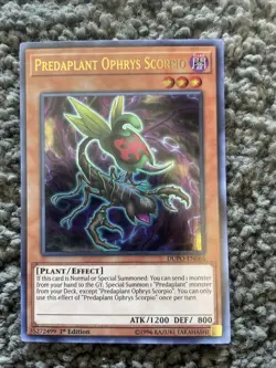 Yu-Gi-Oh! TCG Predaplant Ophrys Scorpio DUPO-EN066 Ultra Rare NM/M - Image 1