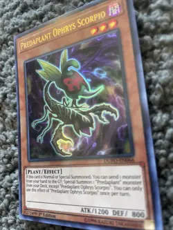 Yu-Gi-Oh! TCG Predaplant Ophrys Scorpio DUPO-EN066 Ultra Rare NM/M - Image 2