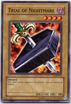 Trial of Nightmare - LOB-012 - Common - Unlimited Edition - Damaged - Image 1
