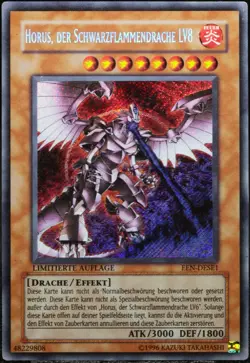 Yu-Gi-Oh! Horus, Der Schwarzflammendrache LV8 EEN-DE Secret Rare [PL] | DE 2005 - Image 1