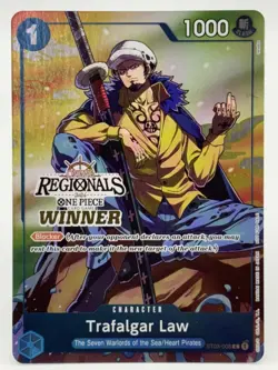 Trafalgar Law ST03-008 EN ONE PIECE TCG 2024 ONLINE REGIONALS WINNER-NM - Image 1