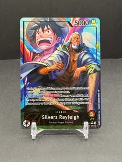 Silvers Rayleigh Alt Art Leader - Legacy of the Master #OP12-001 L One Piece TCG - Image 1