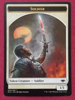 Magic The Gathering MODERN HORIZONS MH1 WRENN AND SIX EMBLEM card MTG - Image 2