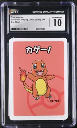 CGC 10 Gem Mint Charmander Old Maid 2019 Japanese Pokemon Card - Image 1