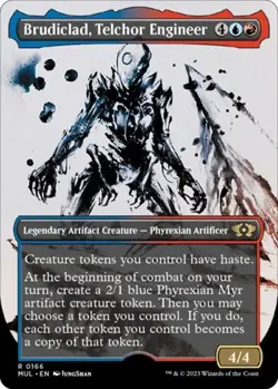 MTG English Brudiclad, Telchor Engineer (Halo Foil) NM Foil - Image 1