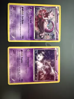2015 And 2017 Mewtwo And Mew XY101 And XY192 Promo Cards - Image 1