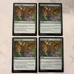 Magic the Gathering MTG Nature's Claim Play Set Of 4 Cards - Image 1