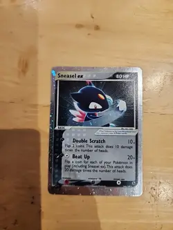 Pokemon TCG Sneasel EX Ruby and Sapphire Holo Ultra Rare Card 103/109 LP. S5 - Image 1