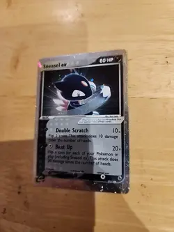 Pokemon TCG Sneasel EX Ruby and Sapphire Holo Ultra Rare Card 103/109 LP. S5 - Image 3