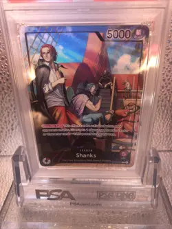 One Piece Shanks OP09-001 PSA Magazine Exclusive Promo Card PSA 10 - Image 2