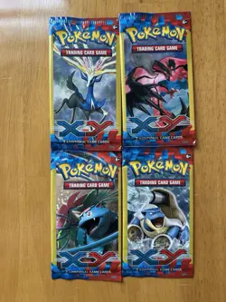 XY Base + Primal Clash Set 3-Card Booster Pack Art Set Lot x8 Packs - Image 1
