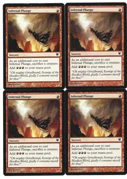 Infernal Plunge x4 7/10 LP- Magic M:tG Dark Ascension RDKAIP-01 - Image 1