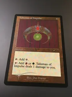 MTG Secret Lair #1055 Talisman of Impulse Retro Frame Etched Foil - Image 1