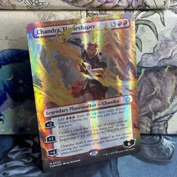 Chandra, Flameshaper (Borderless) Foundations #0420 (MANA FOIL) NM - Image 2