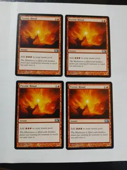 Magic The Gathering Pyretic Ritual ×4 Magic 2011 (M11) Near Mint Condition ●146 - Image 1
