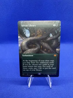 Sylvan Library (Borderless) Dominaria Remastered Regular - Image 1