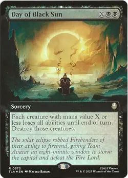 Day of Black Sun Avatar The Last Airbender Rare R 0373 - Image 1
