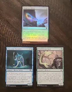 MTG -Prophetic Prism Foil -Persistent Petitioners & Elvish Rejuvinator-Unplayed - Image 2
