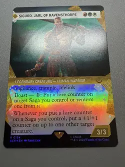 MTG Assassin's Creed Sigurd, Jarl of Ravensthorpe FOIL Showcase Rare 0154 NM - Image 1