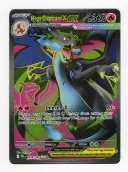 Mega Charizard X EX 109/094 Phantasmal Flames Pokemon Card TCG NM - Image 1