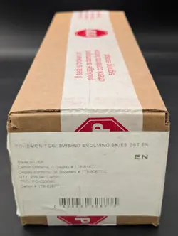 Pokemon Sword & Shield Evolving Skies Factory Sealed 6-Box Booster Case - Image 1