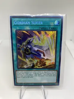 Yu-Gi-Oh TCG #ALIN-EN066 Gordian Slicer 1st Edition Secret Rare NM - Image 1
