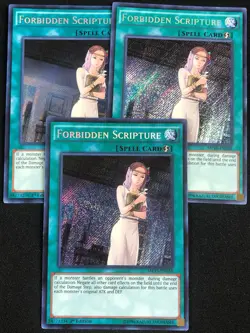 YUGIOH FORBIDDEN SCRIPTURE MP15-EN038 1ST SECRET X3 NM - Image 1