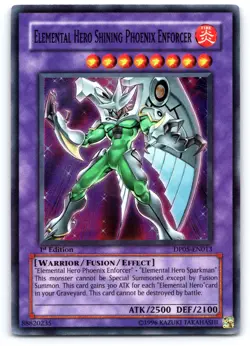 Yu-Gi-Oh! Elemental Hero Shining Phoenix Enforcer #DP05-EN013 1st Edition LP - Image 1
