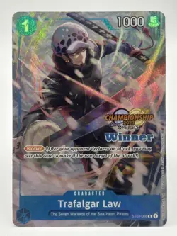 Trafalgar Law ST03-008 EN ONE PIECE TCG 2023 Championship WINNER-NM - Image 1