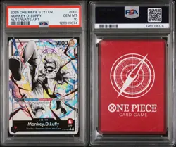 One Piece Monkey D Luffy St21-001 Alternate Art Leader Psa 10 - Image 3