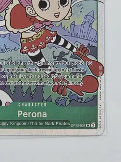 Perona 2025 One Piece Legacy of the Master Holo Foil Super Rare OP12-034 - Image 4