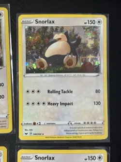 (4) Pokemon SWSH Blister Promo Exclusive Snorlax Cosmos Holo Card Lot NM/MT - Image 3