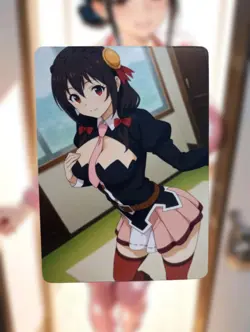 Yunyun Konosuba Anime Waifu Sexy Goddess Doujin Lewd Hentai Card - Image 1