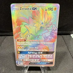 Pokemon Zeraora GX 221/214 SM-Lost Thunder Secret Rare Holo 190HP Card - Image 1