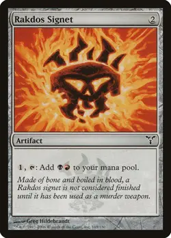 Rakdos Signet Dissension NM Artifact Common MAGIC THE GATHERING CARD ABUGames - Image 1