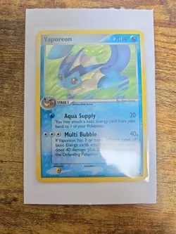 Pokemon Vaporeon EX TCG Holo Card Unseen Forces 19/115 Rare - Image 1
