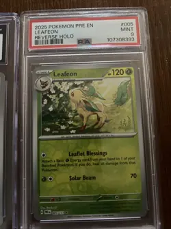 Lot Of 4 Graded Pokemon Cards 3 CGC/1 PSA Leafeon 2 Japanese 10/ 2 English 9 - Image 3