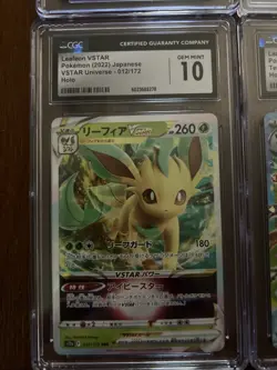 Lot Of 4 Graded Pokemon Cards 3 CGC/1 PSA Leafeon 2 Japanese 10/ 2 English 9 - Image 4