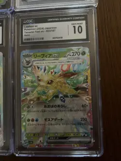 Lot Of 4 Graded Pokemon Cards 3 CGC/1 PSA Leafeon 2 Japanese 10/ 2 English 9 - Image 5