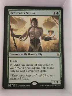 Beastcaller Savant - R from BFZ #170 - in LP-NM - Image 1