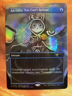 MTG Foil Borderless An Offer You Can't Refuse Secret Lair Promo Near-Mint!! - Image 1