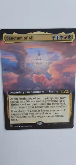 MTG Sanctum of All NM Extended Art Magic Core Set 2021 M21 EDH shrines - Image 1