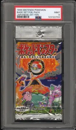 1996 Nintendo Pokemon | 291 Yen Japanese Base Set Foil Pack | PSA 9 Mint | Rare! - Image 1