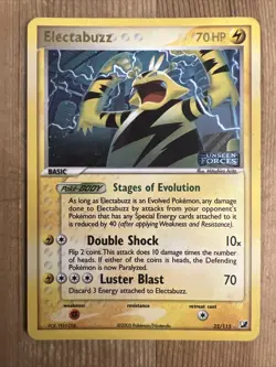 Pokemon TCG Electabuzz EX Unseen Forces 22/115 Reverse Holo Rare DMG - Image 1
