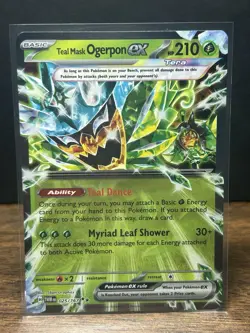 Teal Mask Ogerpon EX 025/167 Double Rare Twilight Masquerade Pokemon TCG - Image 1